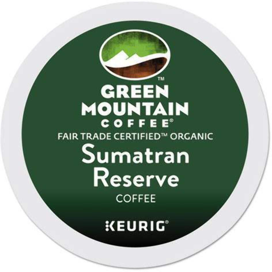 Green Mountain Coffee, Sumatra Reserve, Single-Serve Keurig K-Cup Pods, Dark Roast Coffee, 48 Count (2 Boxes Of 24 Pods)