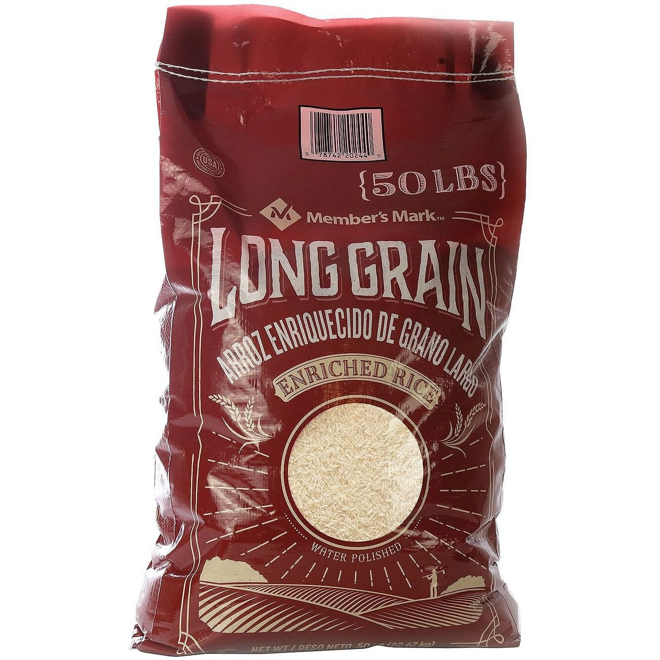 Member'smark Long Grain White Rice, 50 Pound