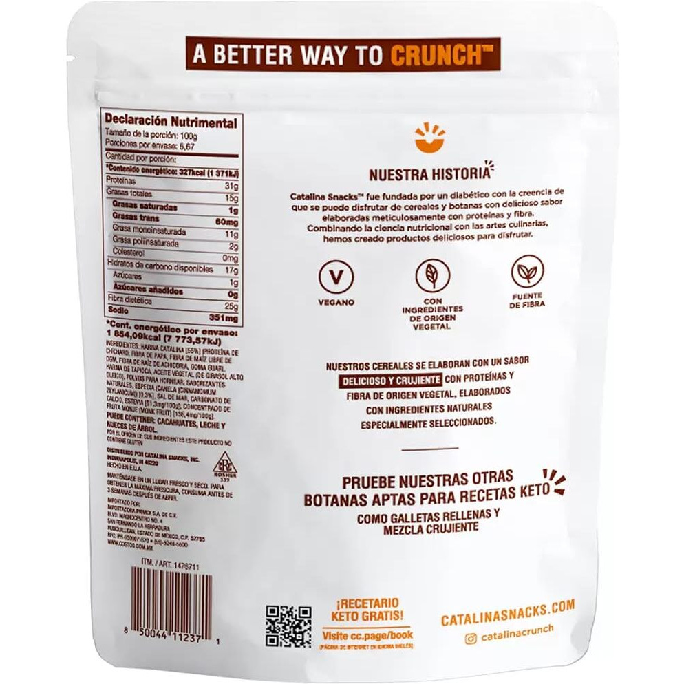 Catalina Snacks Keto Friendly Cereal, 20 Oz