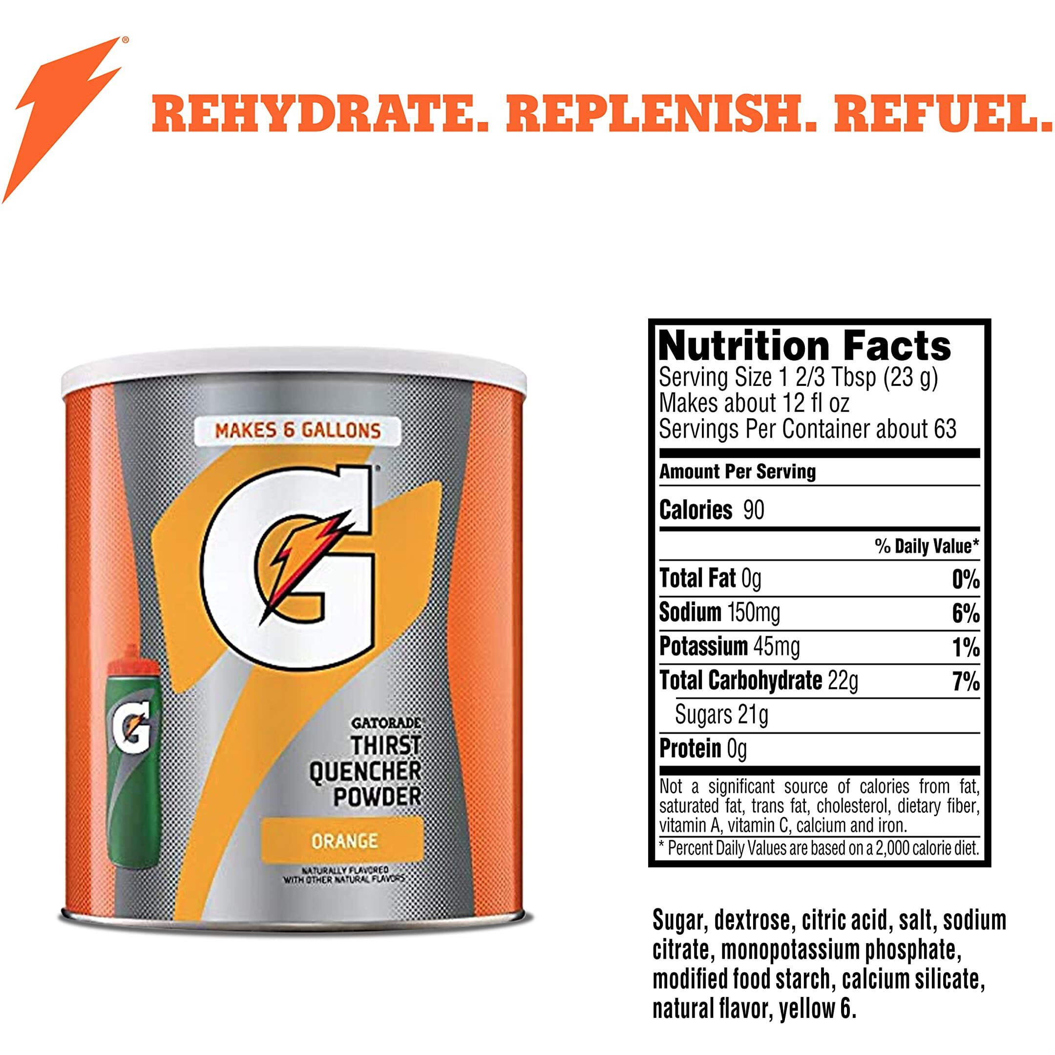 Gatorade Thirst Quencher Powder, Orange, 51Oz Powder (Pack Of 3)