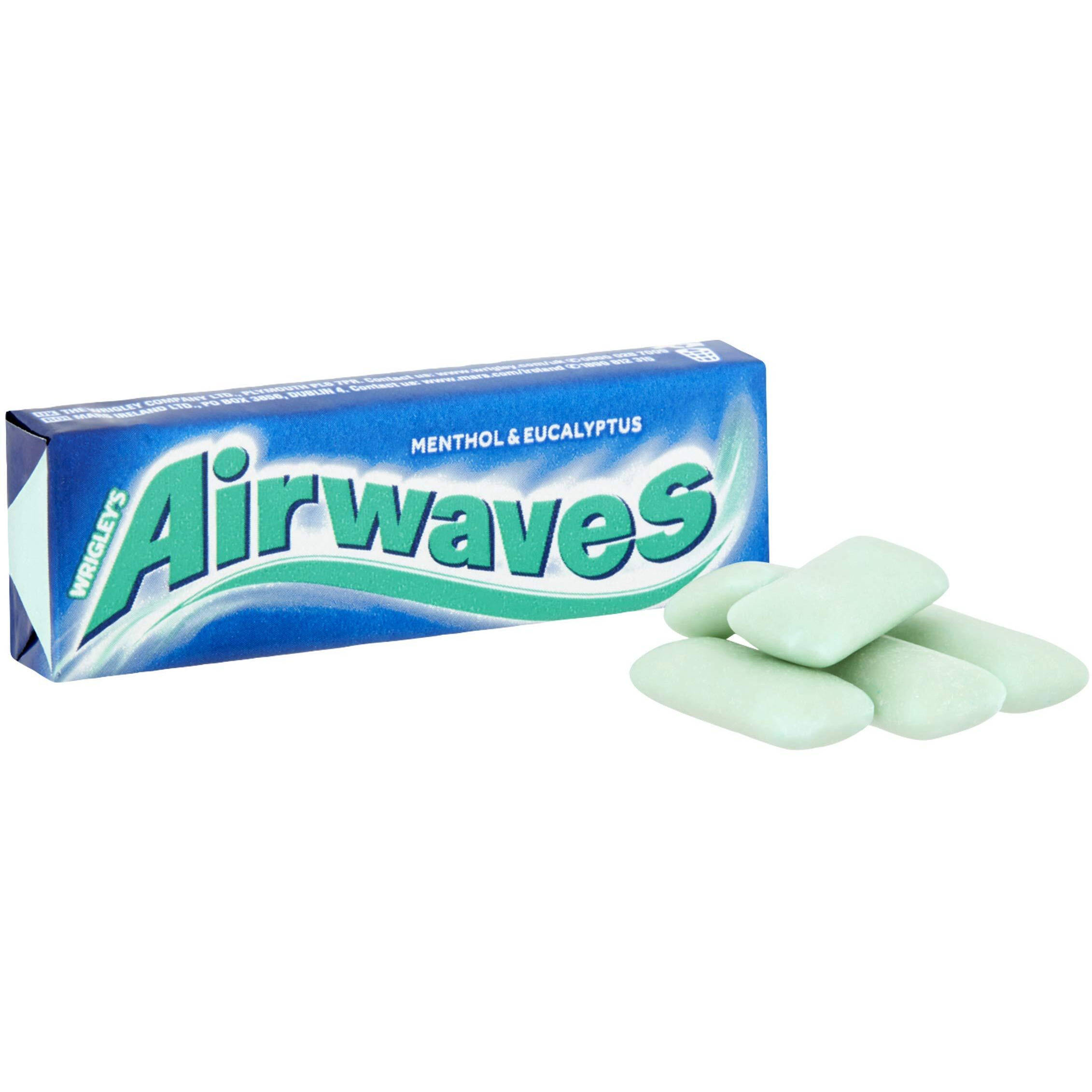Airwaves Menthol & Eucalyptus Sugarfree Gum 10 Pellets - Pack Of 30