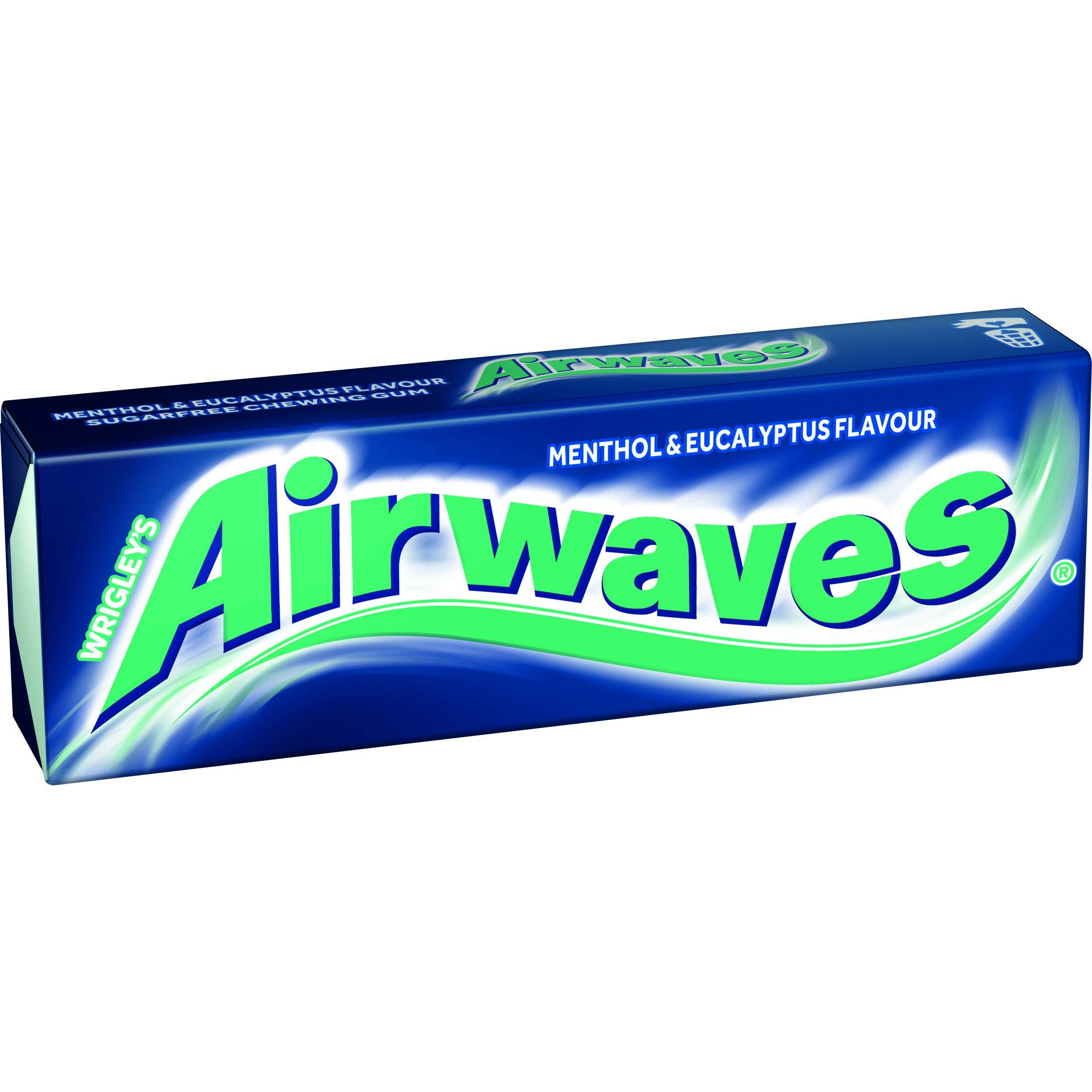 Airwaves Menthol & Eucalyptus Sugarfree Gum 10 Pellets - Pack Of 30