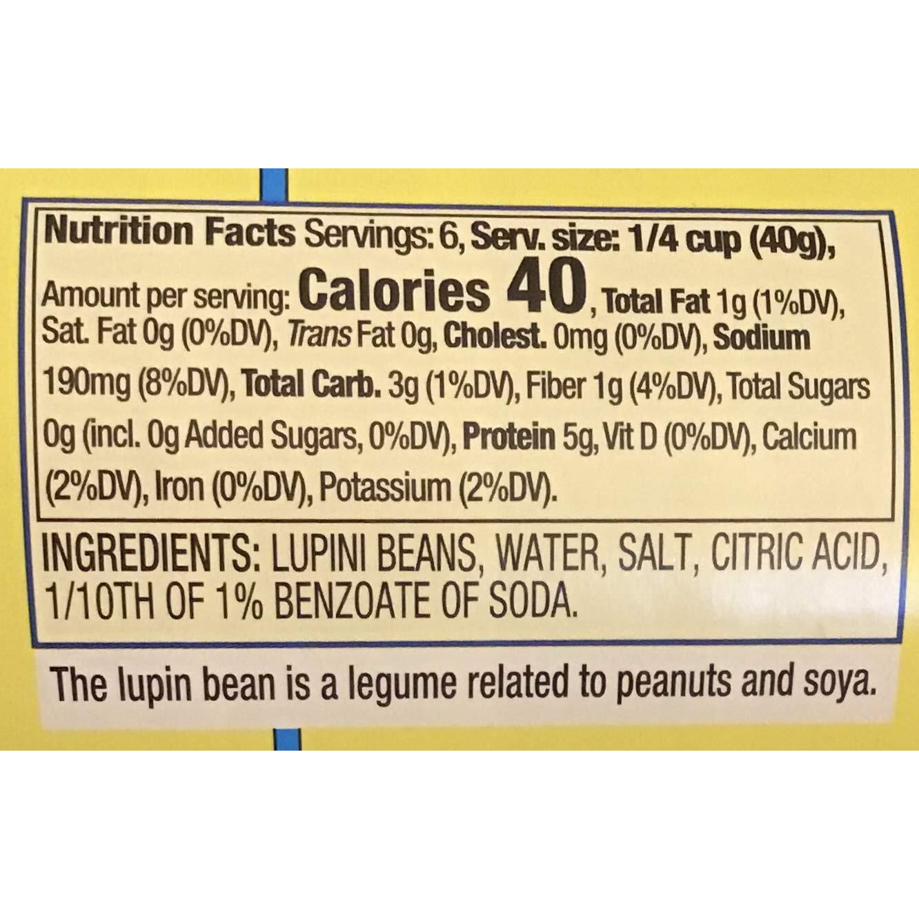 Cento Foods (Alanric) Beans, Lupini, 8-Ounce