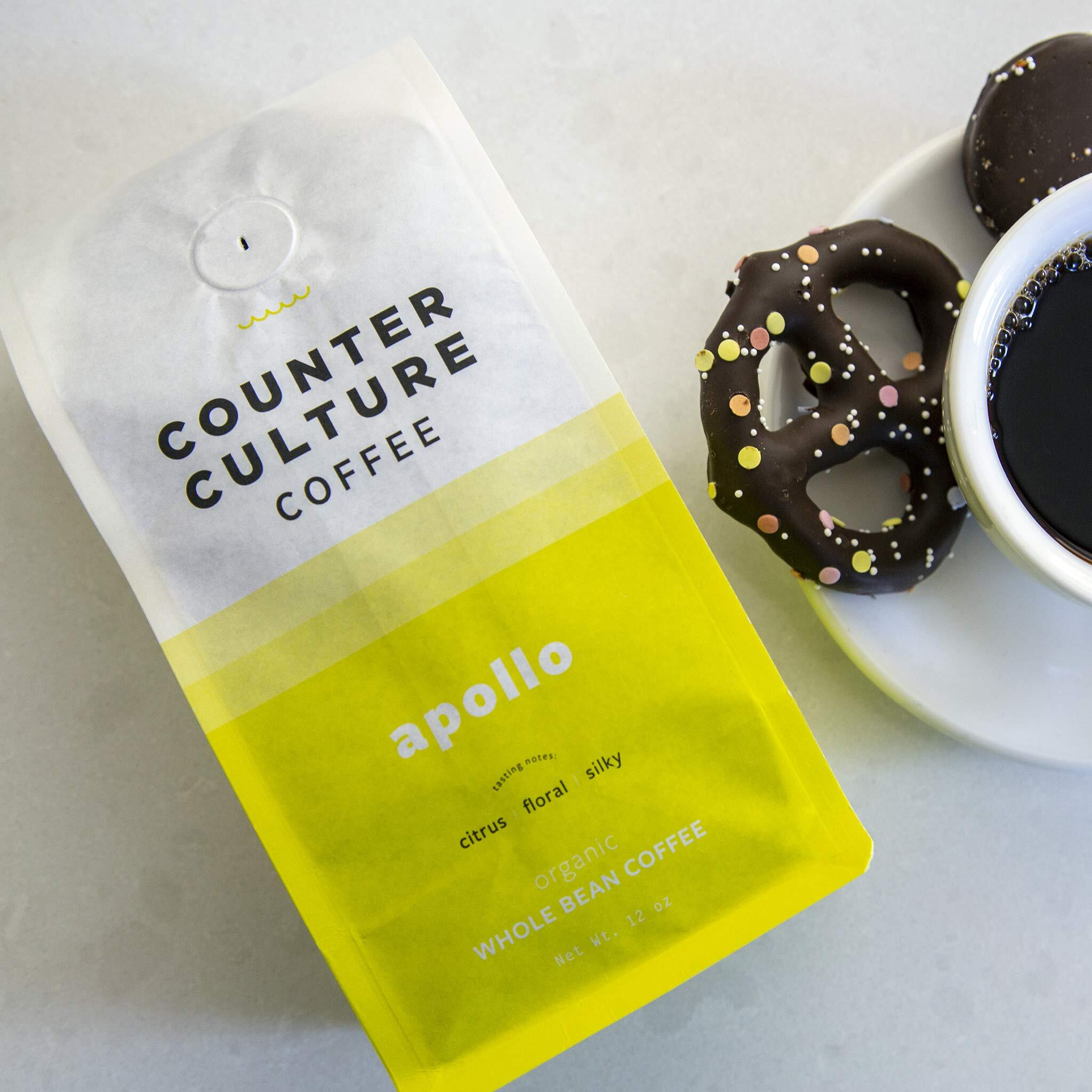 Counter Culture Coffee - Fresh Roasted Certified Organic Whole Bean Coffee (Kosher) (Apollo)