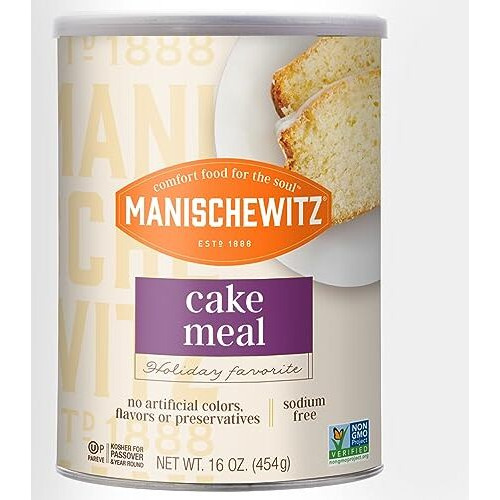Manischewitz Cake Meal, Canister, Passover,16-Ounces (Pack Of4)