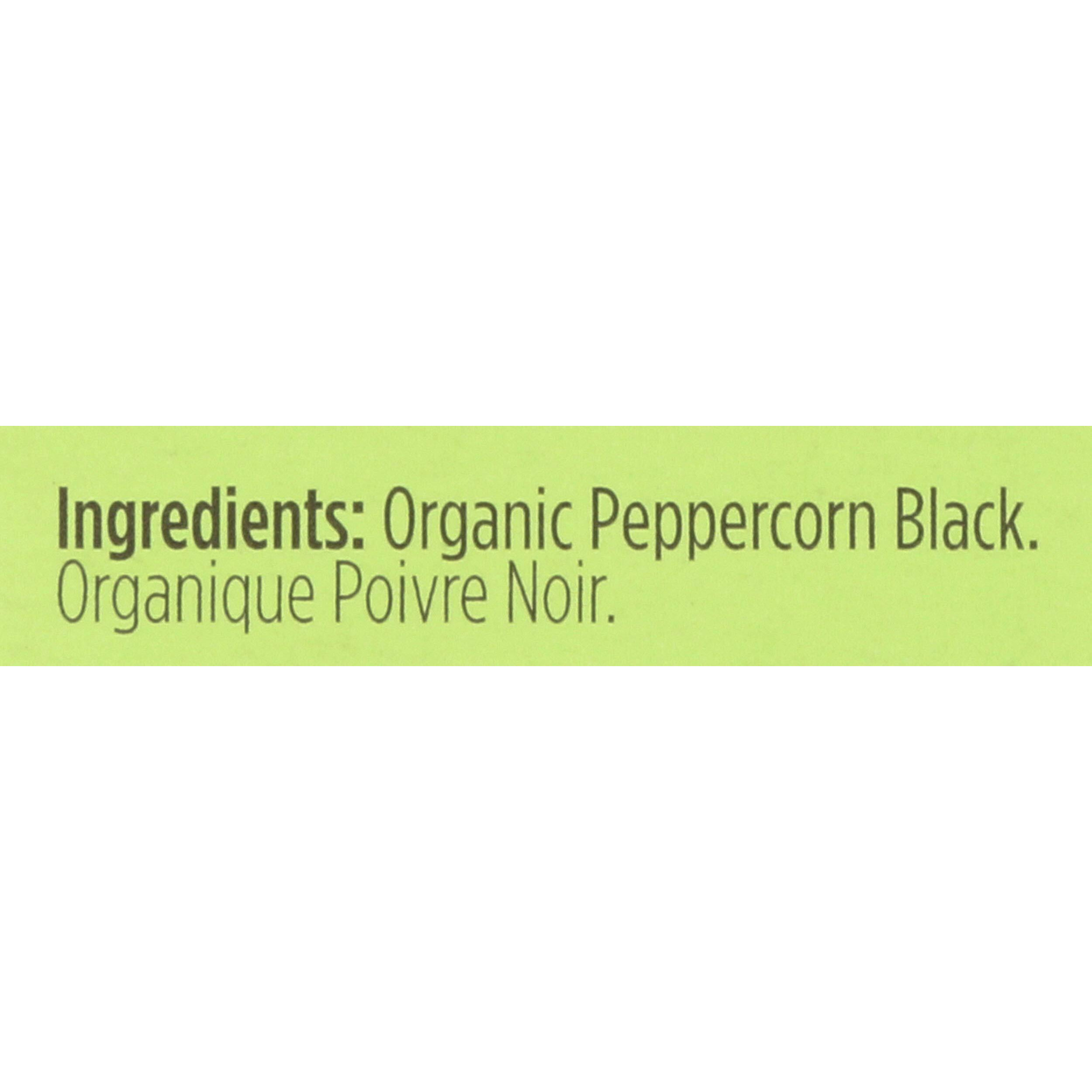 Spicely Organic Peppercorn Black Whole 0.45 Ounce Ecobox Certified Gluten Free