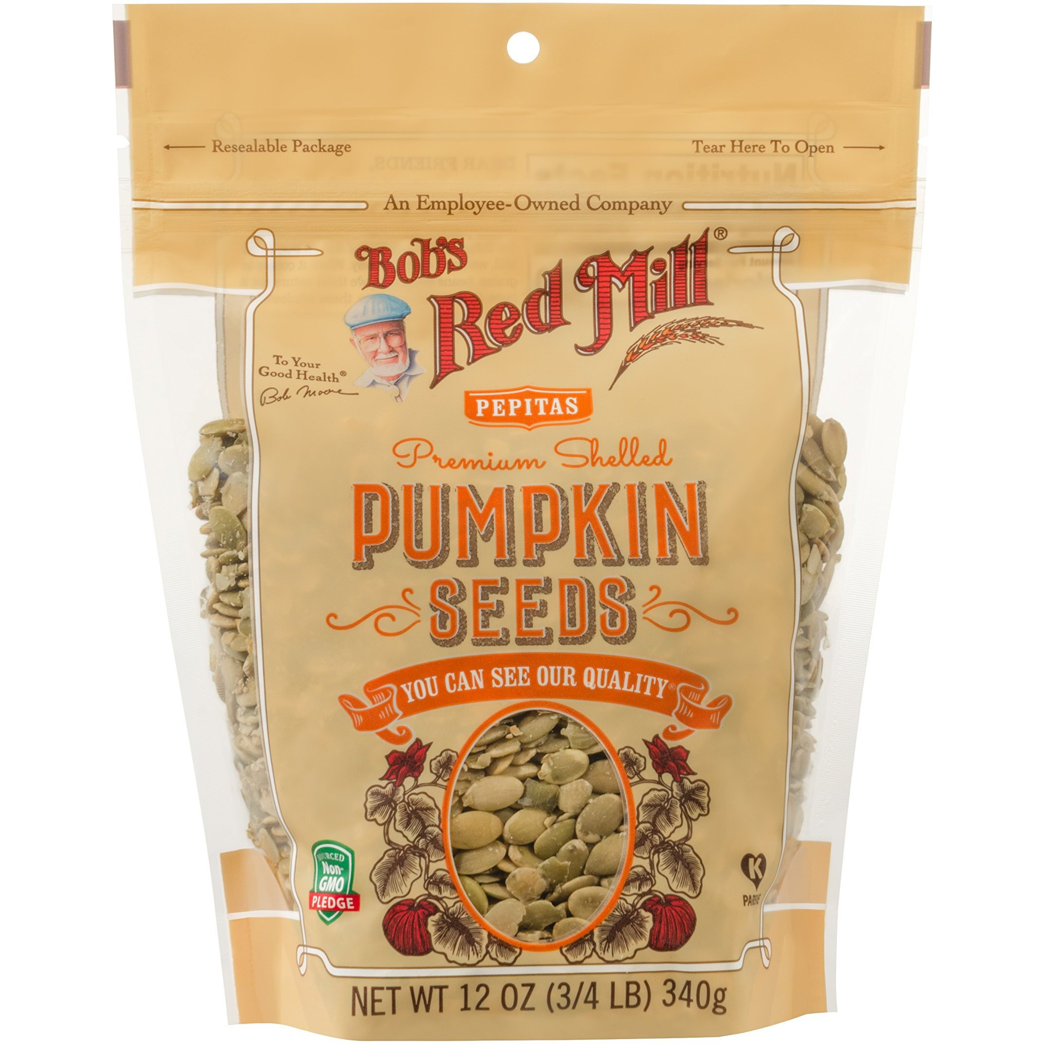 Bobs Red Mill Seeds Pumpkin, 12 Oz