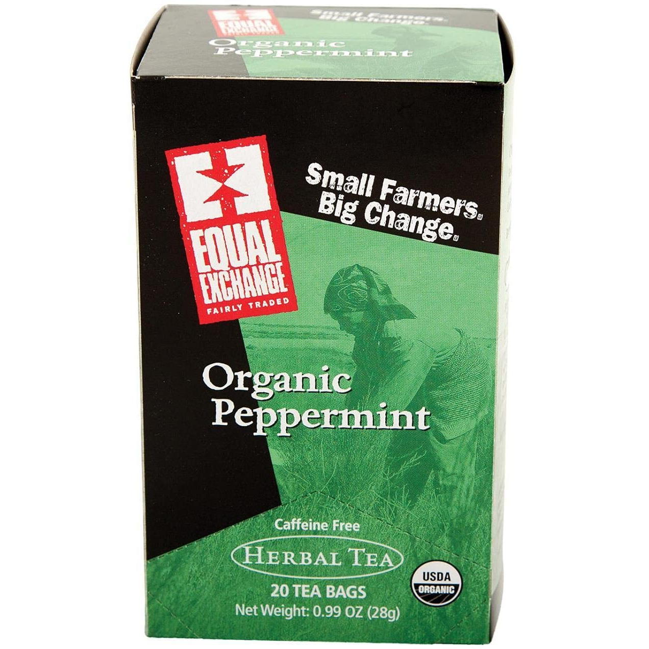 Equal Exchange Organic Caffeine Free Peppermint Tea, 20-Count (Pack Of 3)
