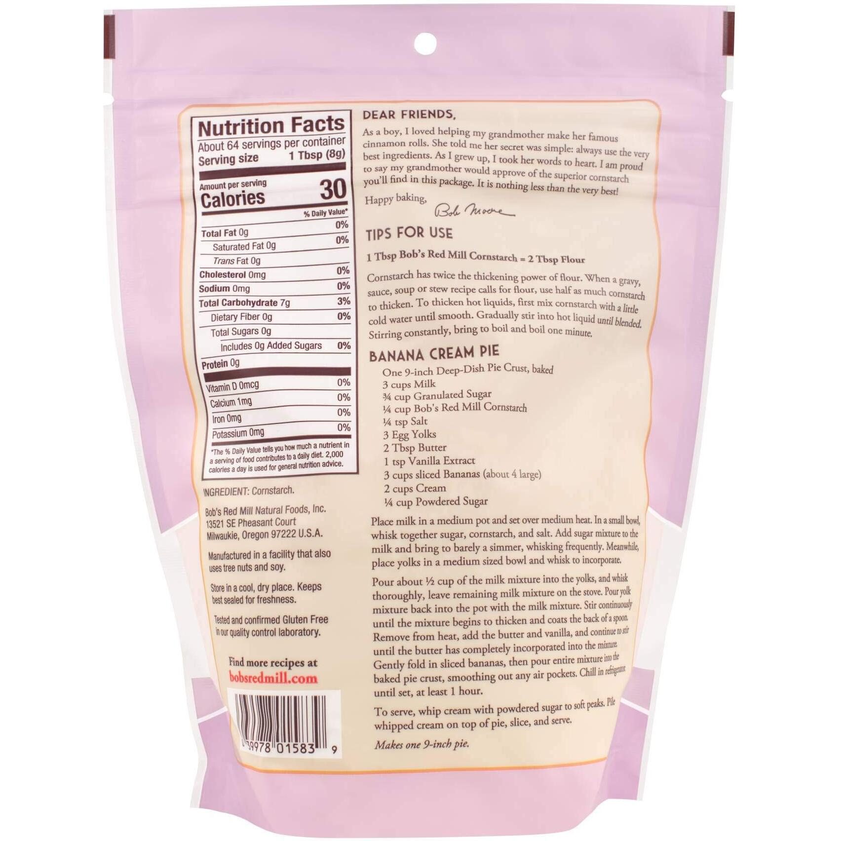 Bob's Red Mill Corn Starch, 18 Ounce