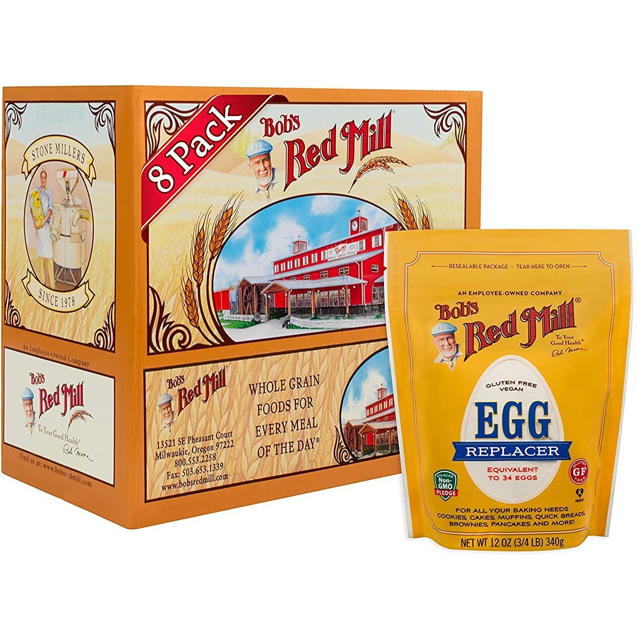 Bobs Red Mill Egg Replacer - Gf - 12 Ounce (Pack Of 2)