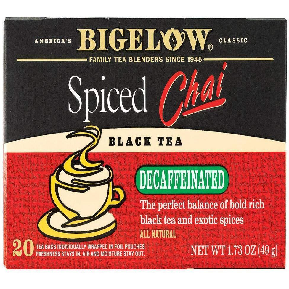 Bigelow Tea Decaf Chai Spiced 20 Bags (3 Pack)
