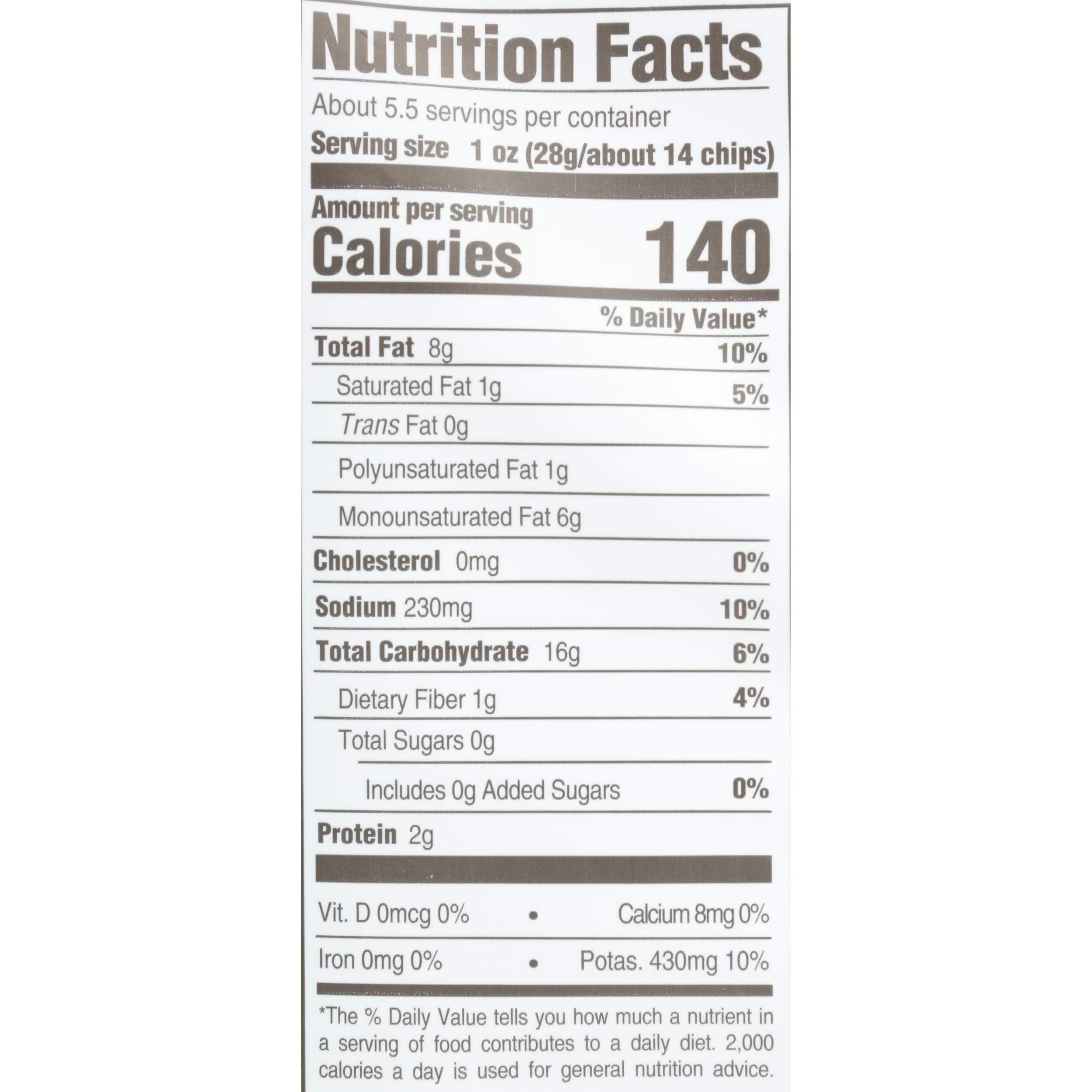 Boulder Canyon, Chips Potato Canyon Cut Avocado Oil Vinegar N Salt, 5.25 Ounce