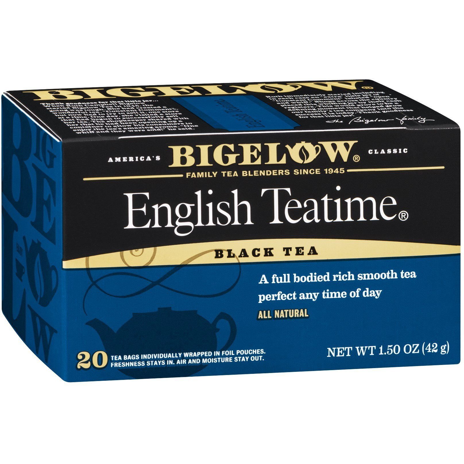 Bigelow English Teatime Tea, 20-Count Boxes (Pack Of 12)