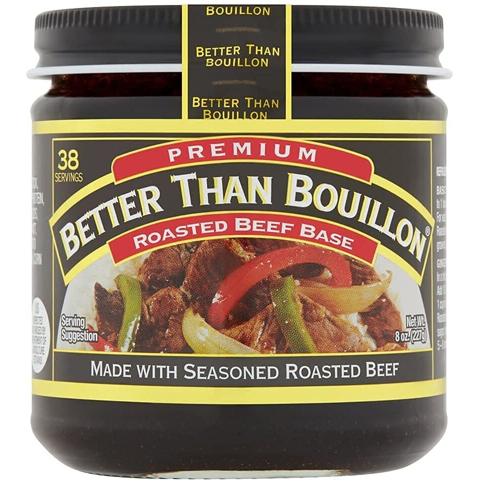 Better Than Bouillon Roasted Beef Base, Made With Seasoned Roasted Beef, Blendable Base For Added Flavor, 38 Servings Per Jar, 8 Oz (Pack Of 6)