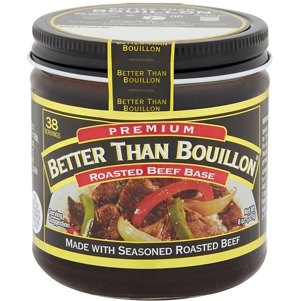Better Than Bouillon Roasted Beef Base, Made With Seasoned Roasted Beef, Blendable Base For Added Flavor, 38 Servings Per Jar, 8 Oz (Pack Of 6)