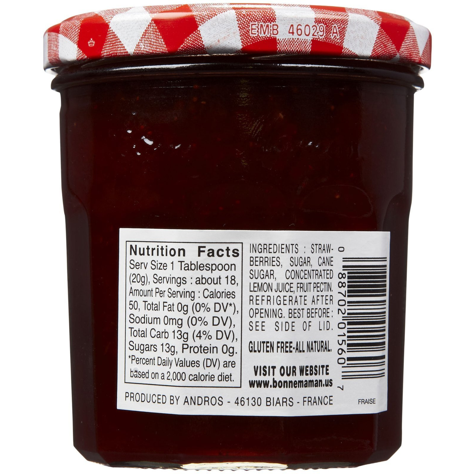 Bonne Maman Preserve, Strawberry, 13-Ounce