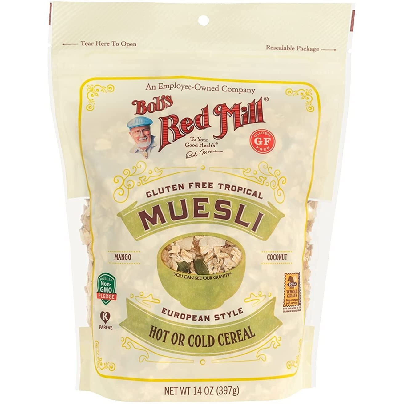 Bob's Red Mill Tropical Muesli, 14 Ounce (Pack Of 4)