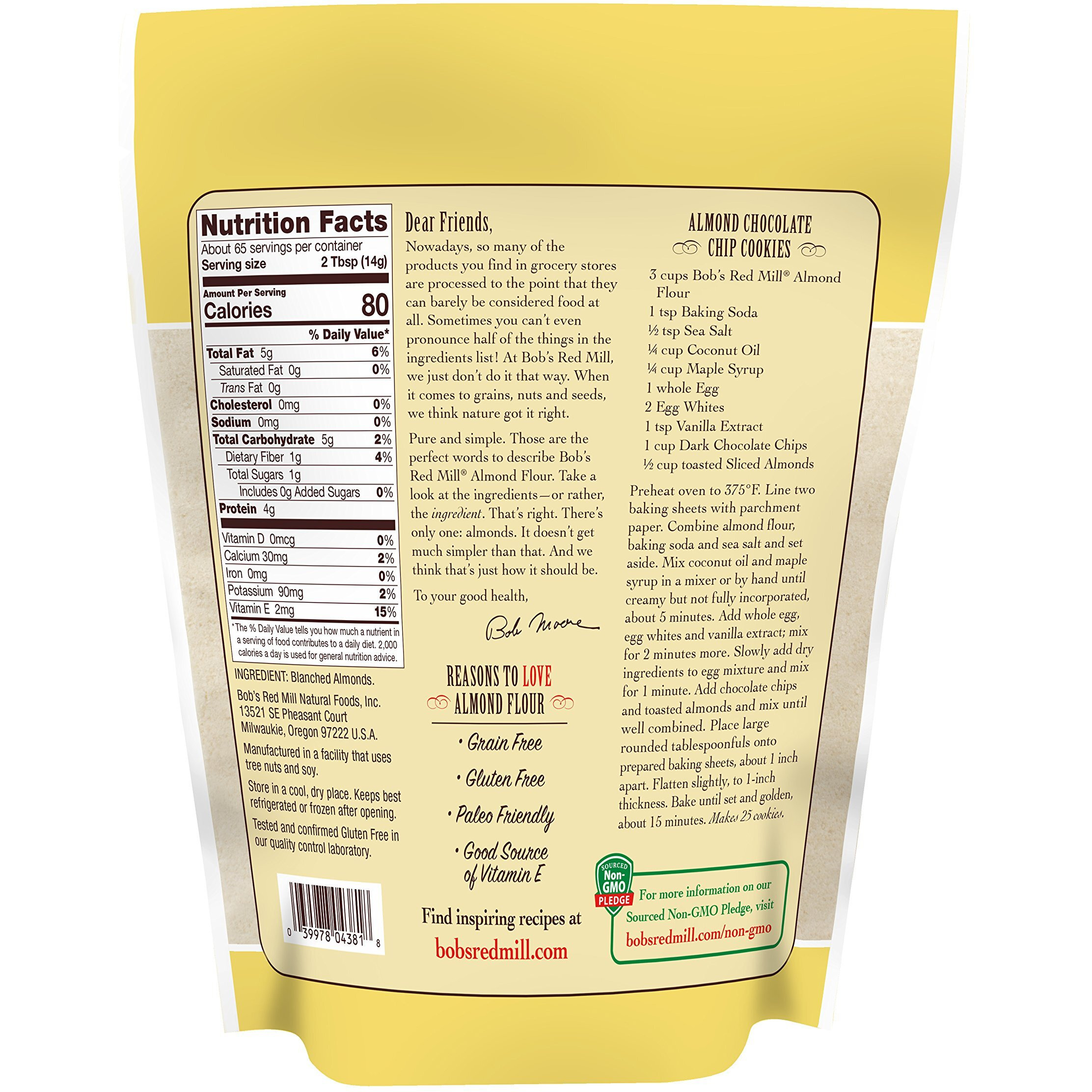 Bob's Red Mill Almond Flour, 32 Ounce (Pack Of 1)
