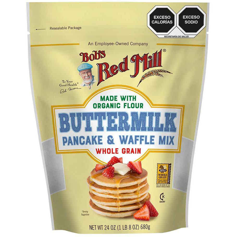Bobs Red Mill Pancake And Waffle Flour, Buttermilk, 26 Oz