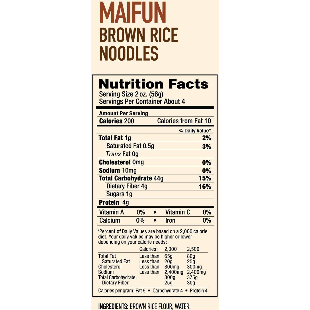 Annie Chun's Brown Rice Noodles, Maifun | Vegan, 8-Oz (Pack Of 6) | Whole Grain | Gluten-Free Alternative To Angel Hair Pasta (43713-60947)
