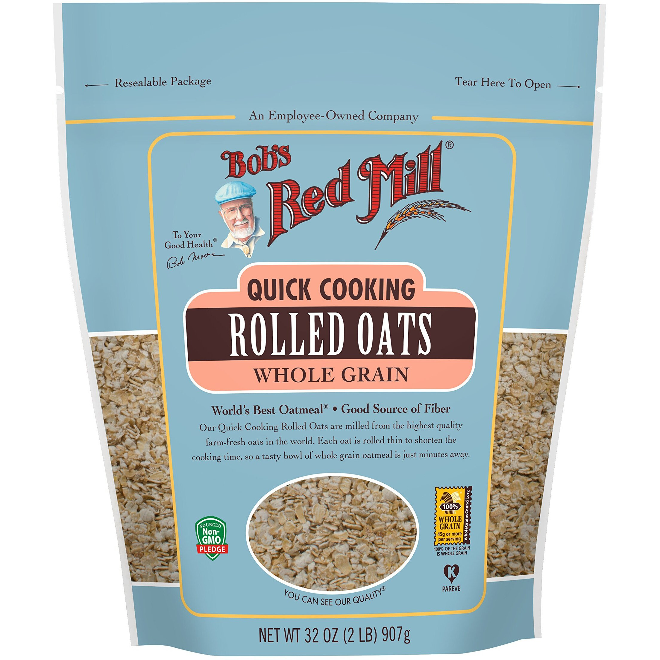 Bob's Red Mill Quick Cooking Rolled Oats, 32 Ounce