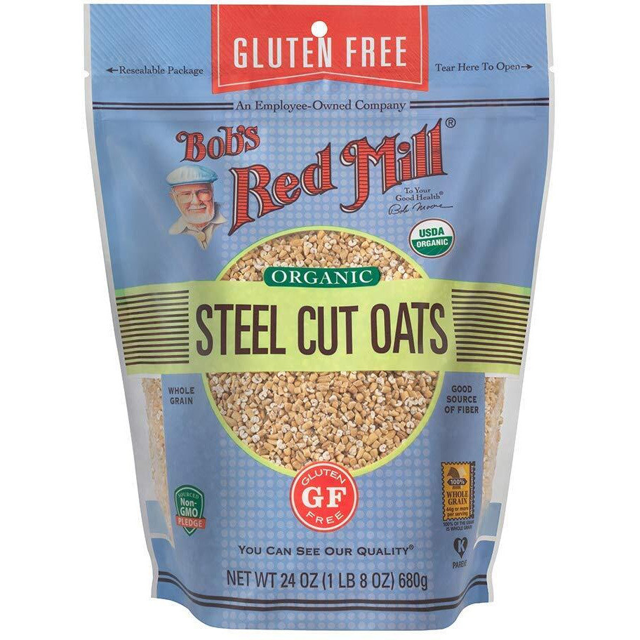 Bob's Red Mill Gluten Free Organic Steel Cut Oats, 24-Ounce
