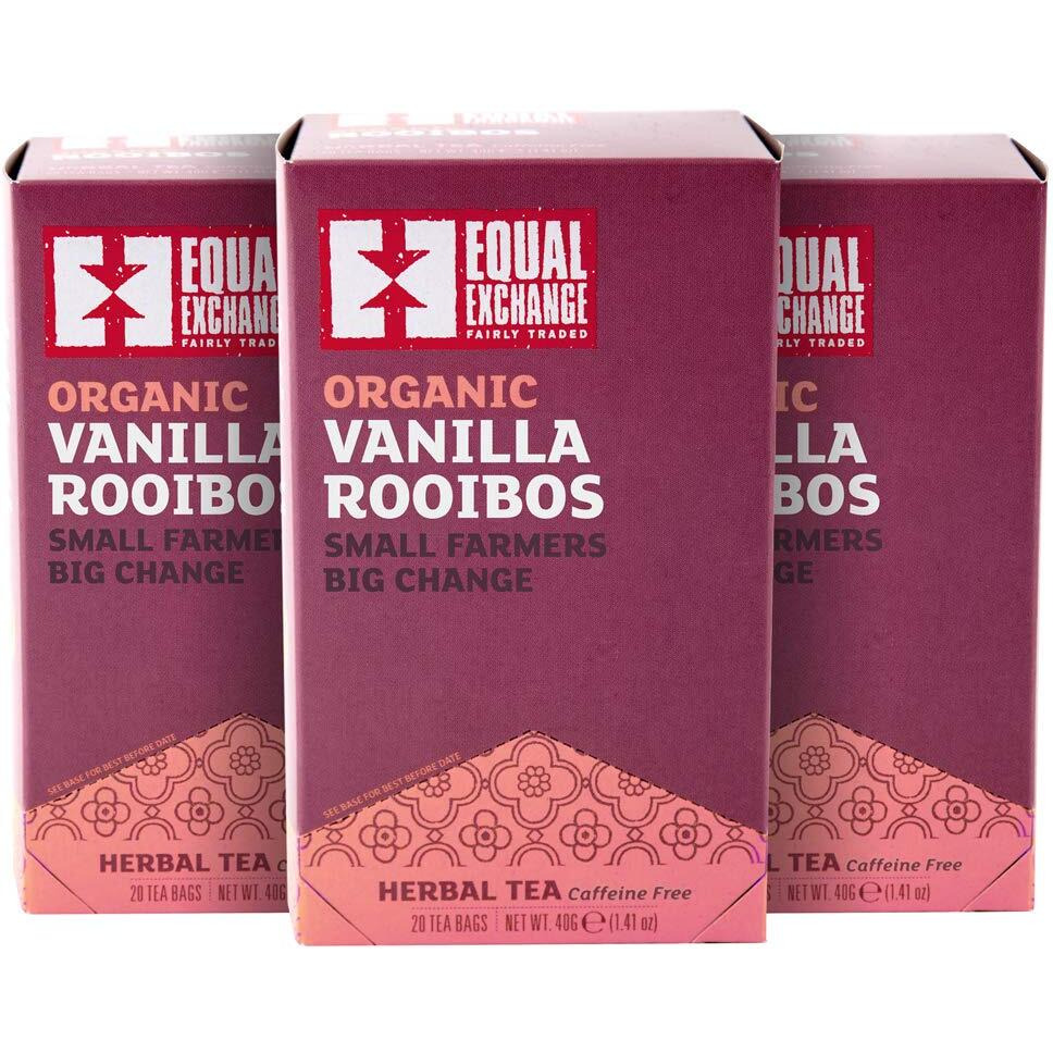 Equal Exchange Organic Vanilla Rooibos Tea, 20-Count (Pack Of 3)