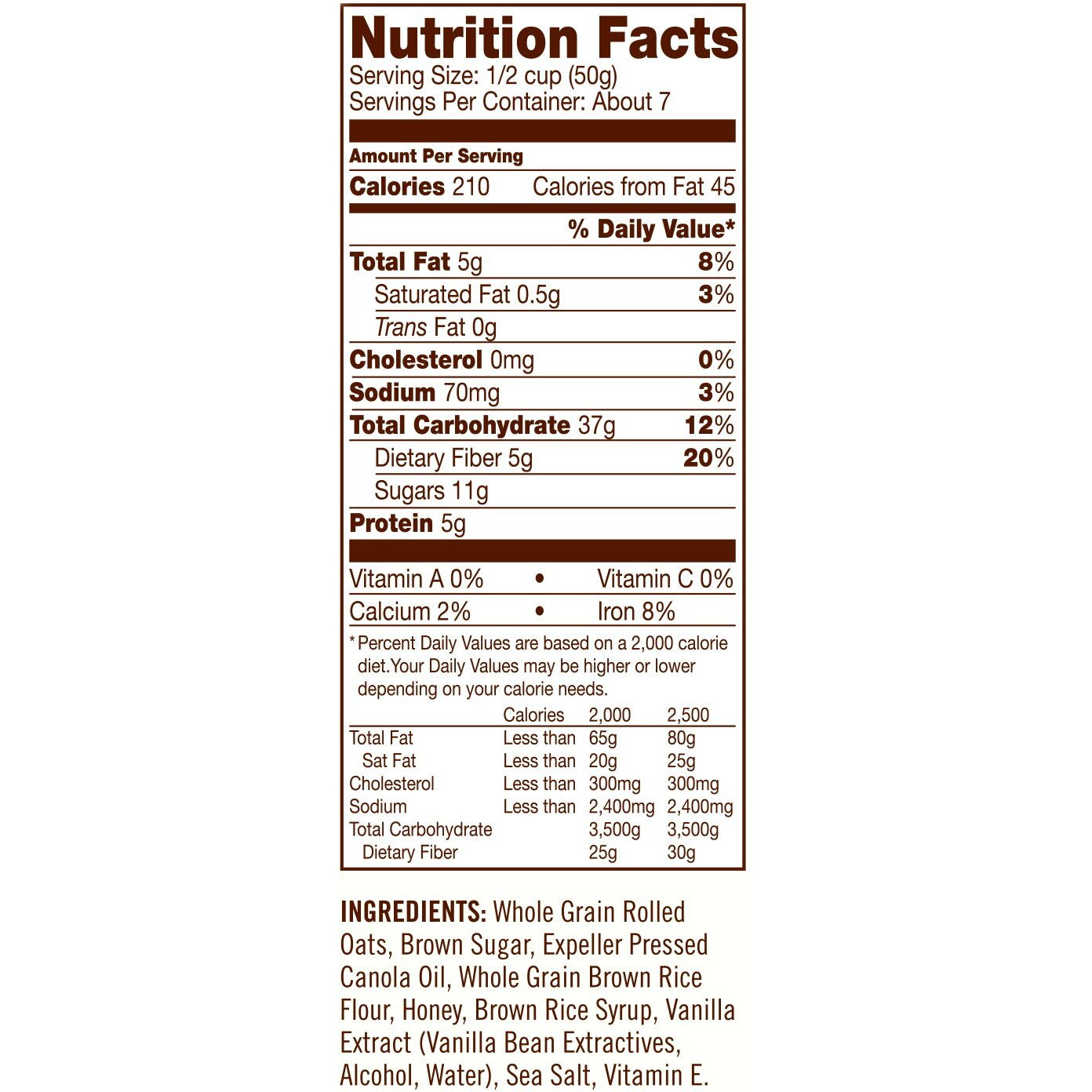 Bob's Red Mill Gluten Free Honey Oat Granola, 12-Ounce