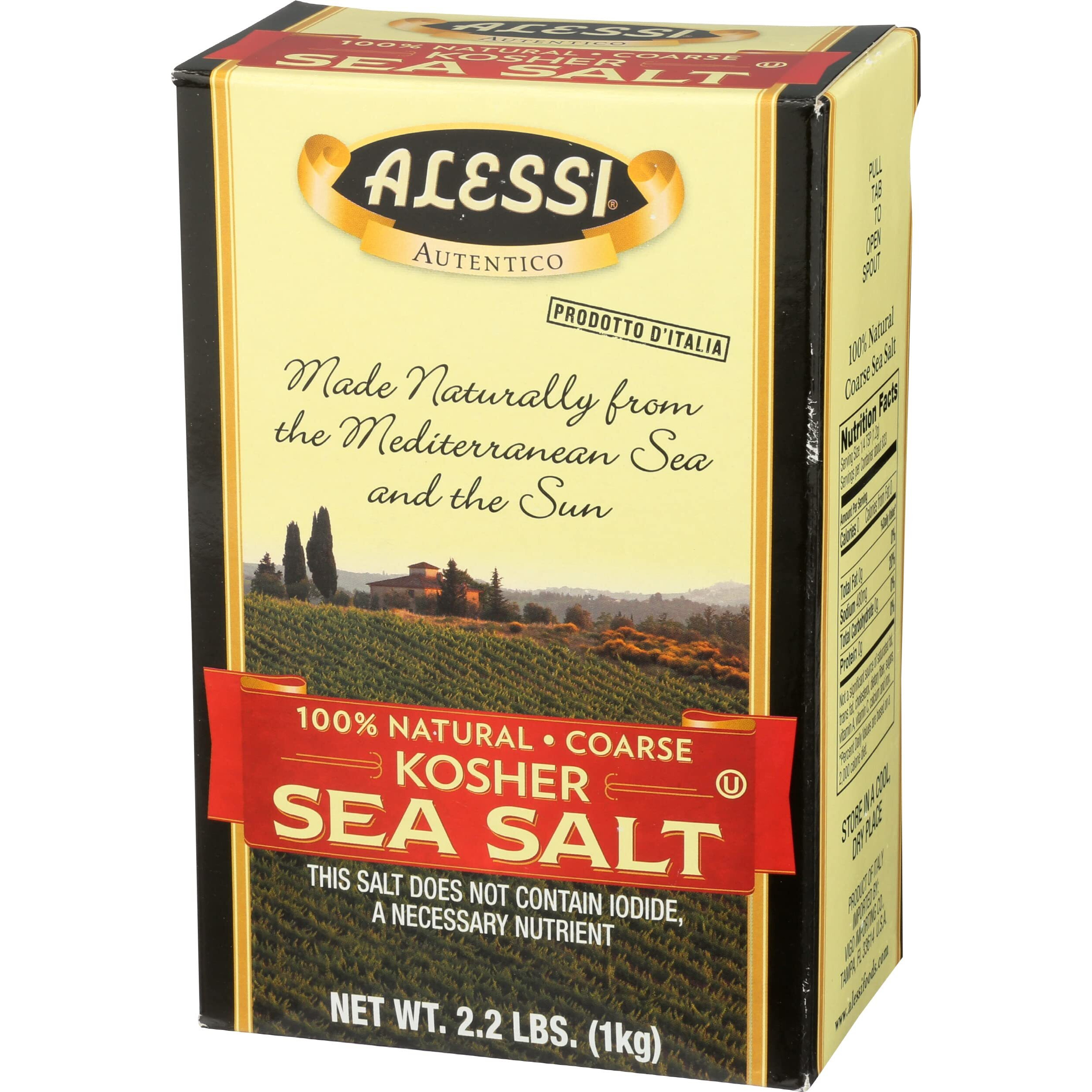 Alessi Sea Salt Kosher, 36.79 Oz