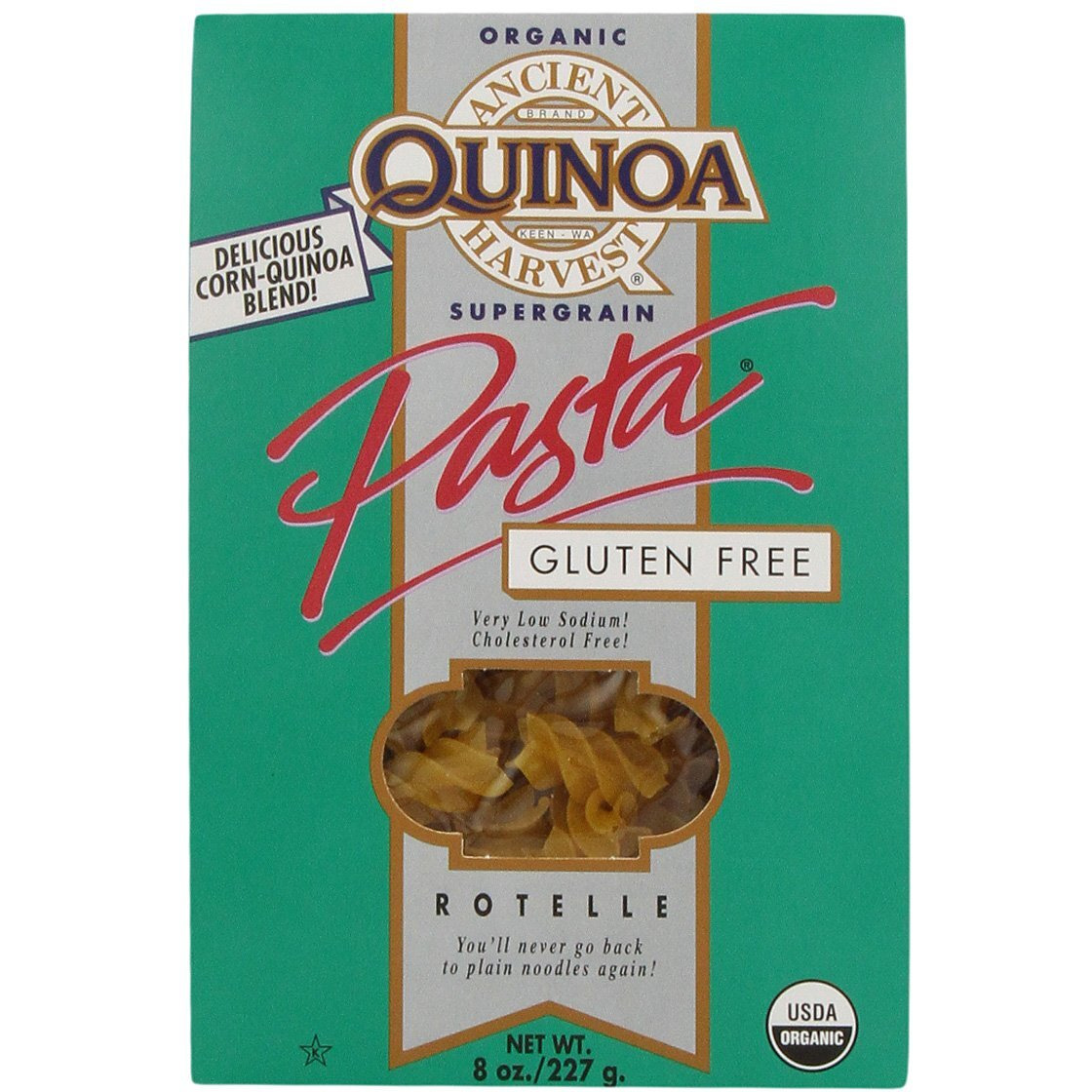 Ancient Harvest Organic Quinoa Pasta, Rotelle, 8 Ounce (Pack Of 12)