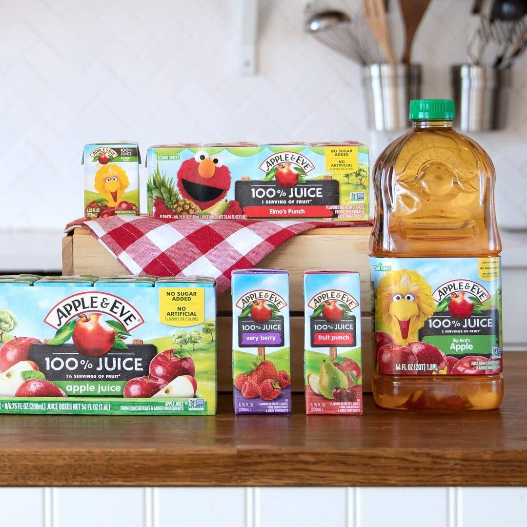 Apple & Eve 100% Juice, Apple, 6.75 Fl Oz (Pack Of 40)
