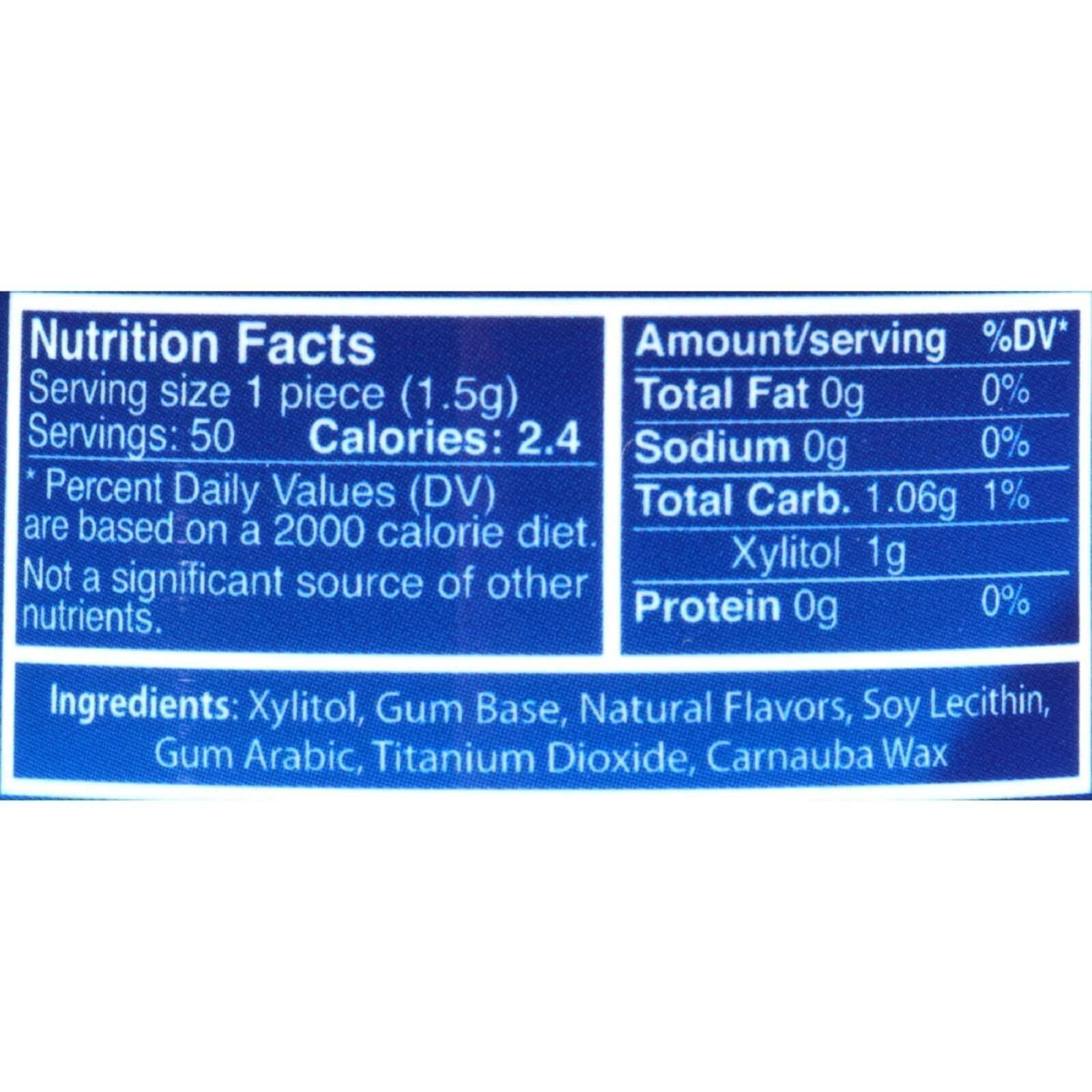 Epic Dental Gum,Ppprmnt,Xylitol Swtnd, 50 Ct