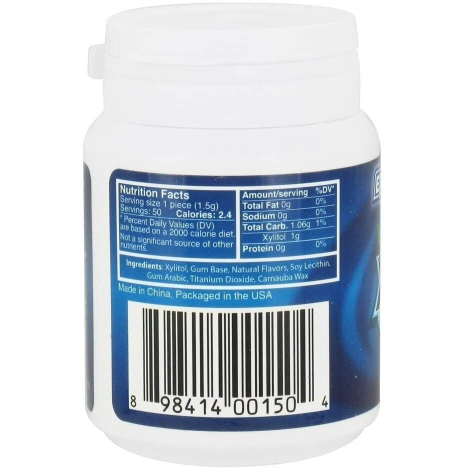 Epic Dental Gum,Ppprmnt,Xylitol Swtnd, 50 Ct