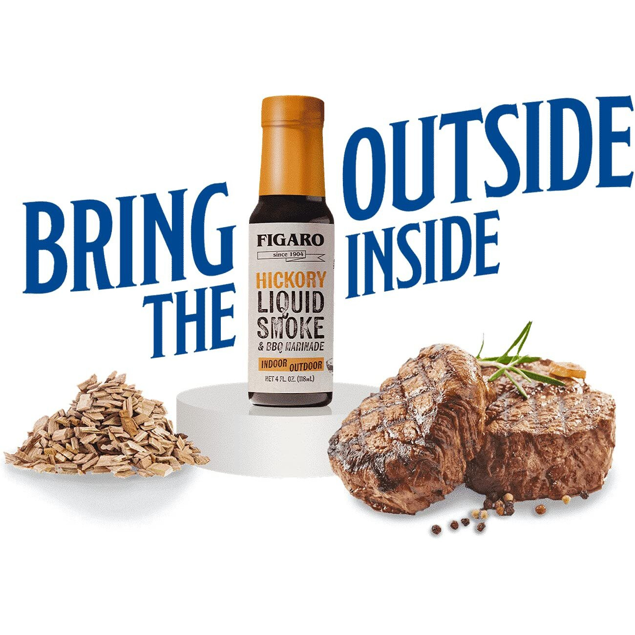 Crystal Louisiana's Hickory Liquid Smoke & Bbq Marinade, 4 Ounce, Slow Roasted Hickory Flavor Indoors And Out