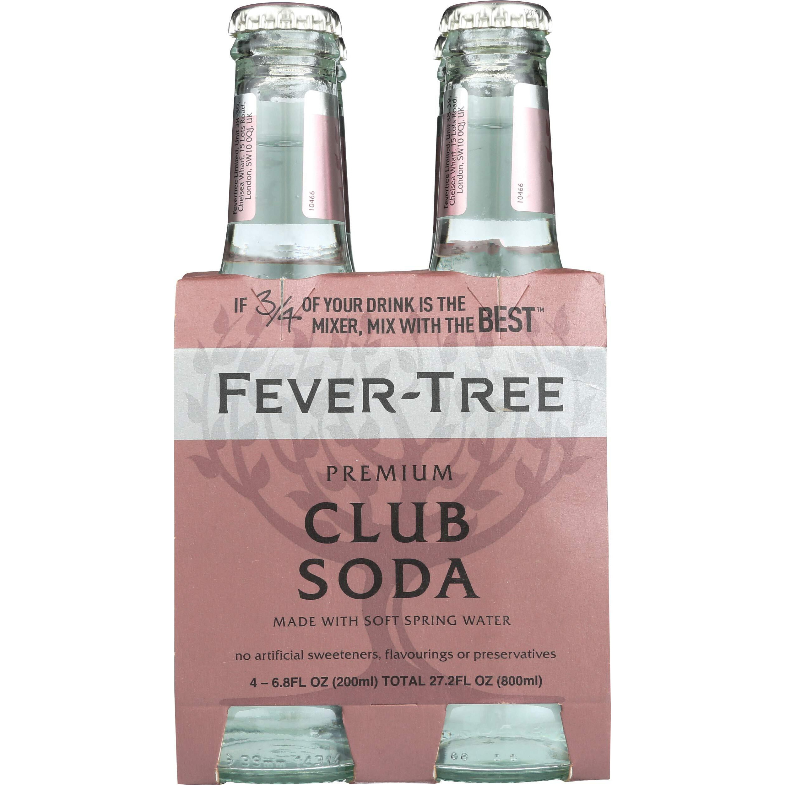 Fever-Tree Club Soda, 6.8 Fl Oz (Pack Of 4)