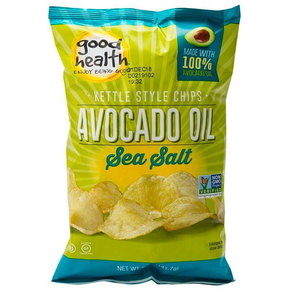 Good Health Kettle Style Chips, Avocado Oil Sea Salt Chips, 5 Oz