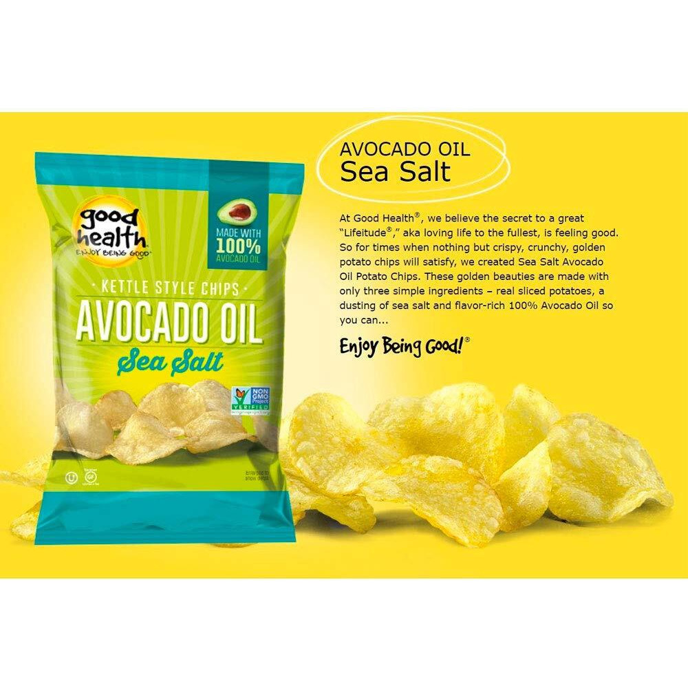 Good Health Kettle Style Chips, Avocado Oil Sea Salt Chips, 5 Oz
