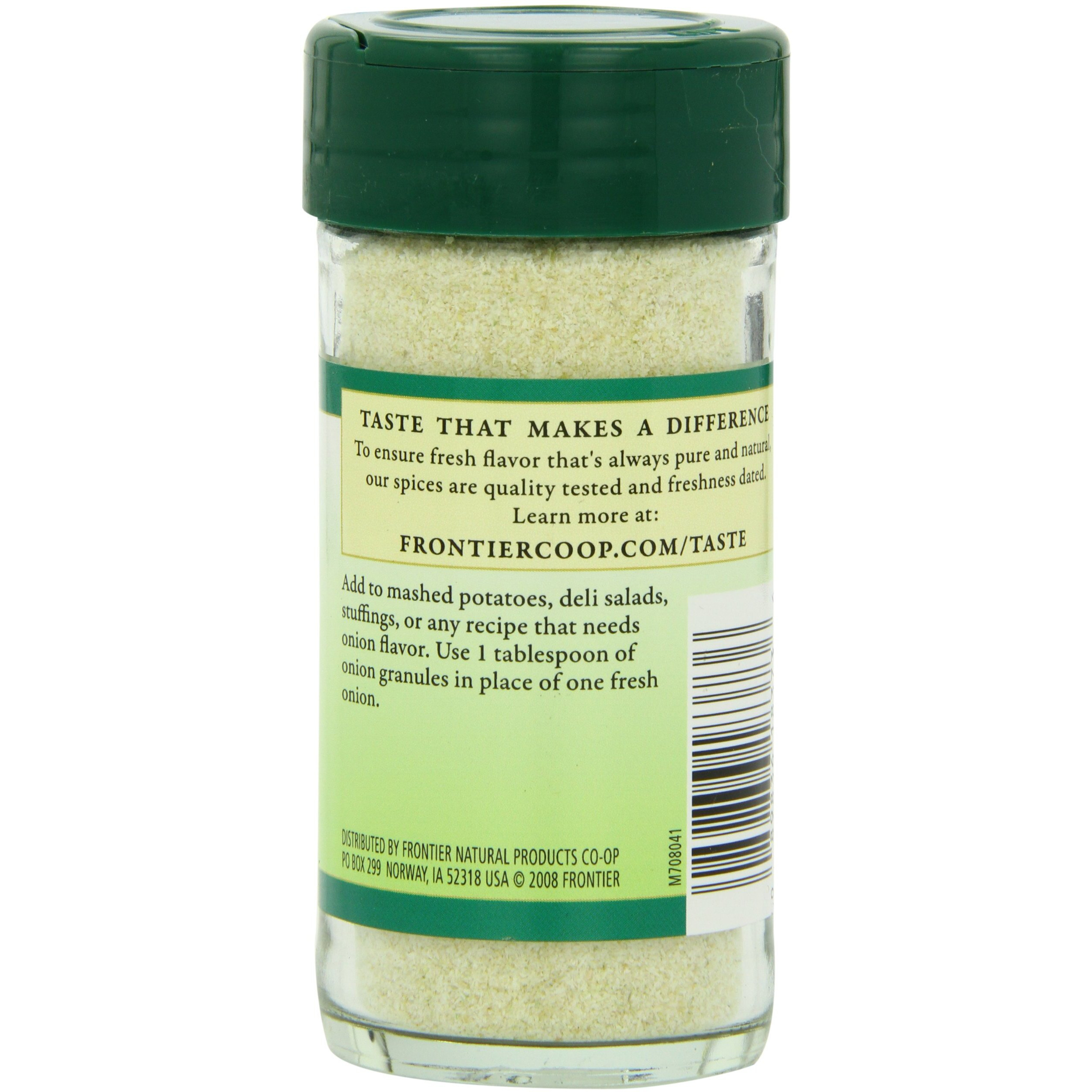 Frontier Natural Products Onion, White Granules, 2.29-Ounce