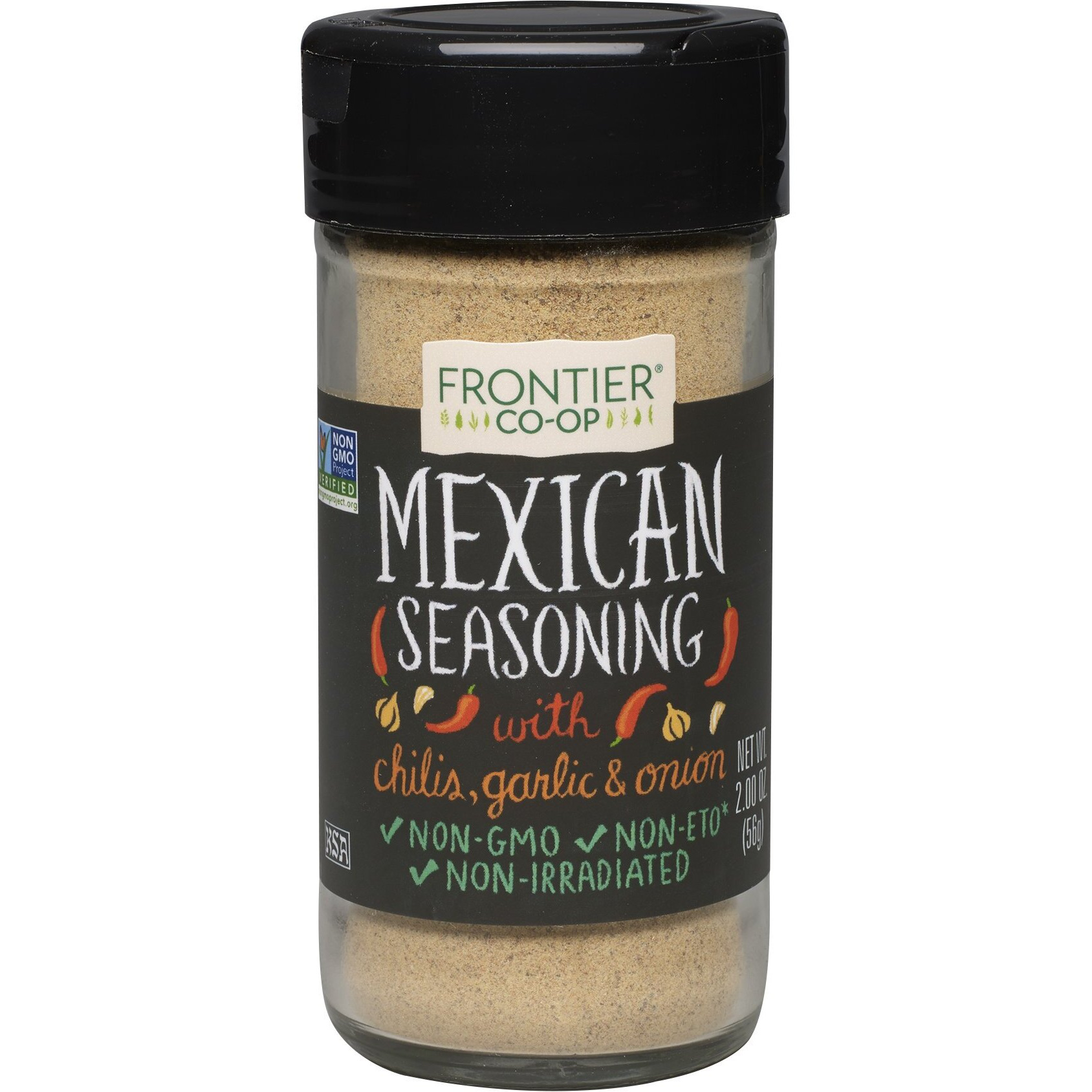 Frontier Seasoning Blends Salt-Free Mexican Seasoning, 2-Ounce Bottle