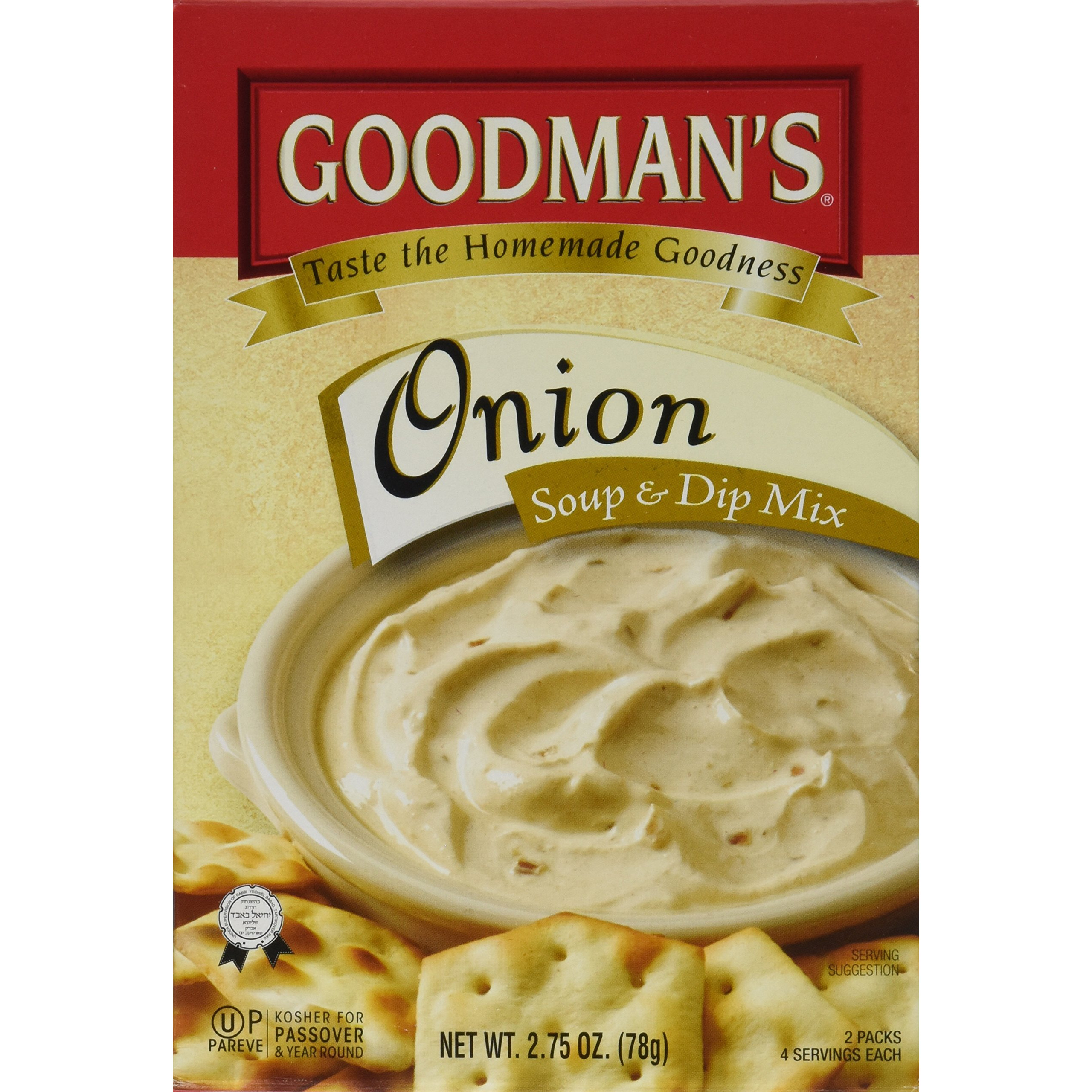 Goodman's Onion Soup & Dip Mix, 2.75-Ounce Pouch (Pack Of 8)