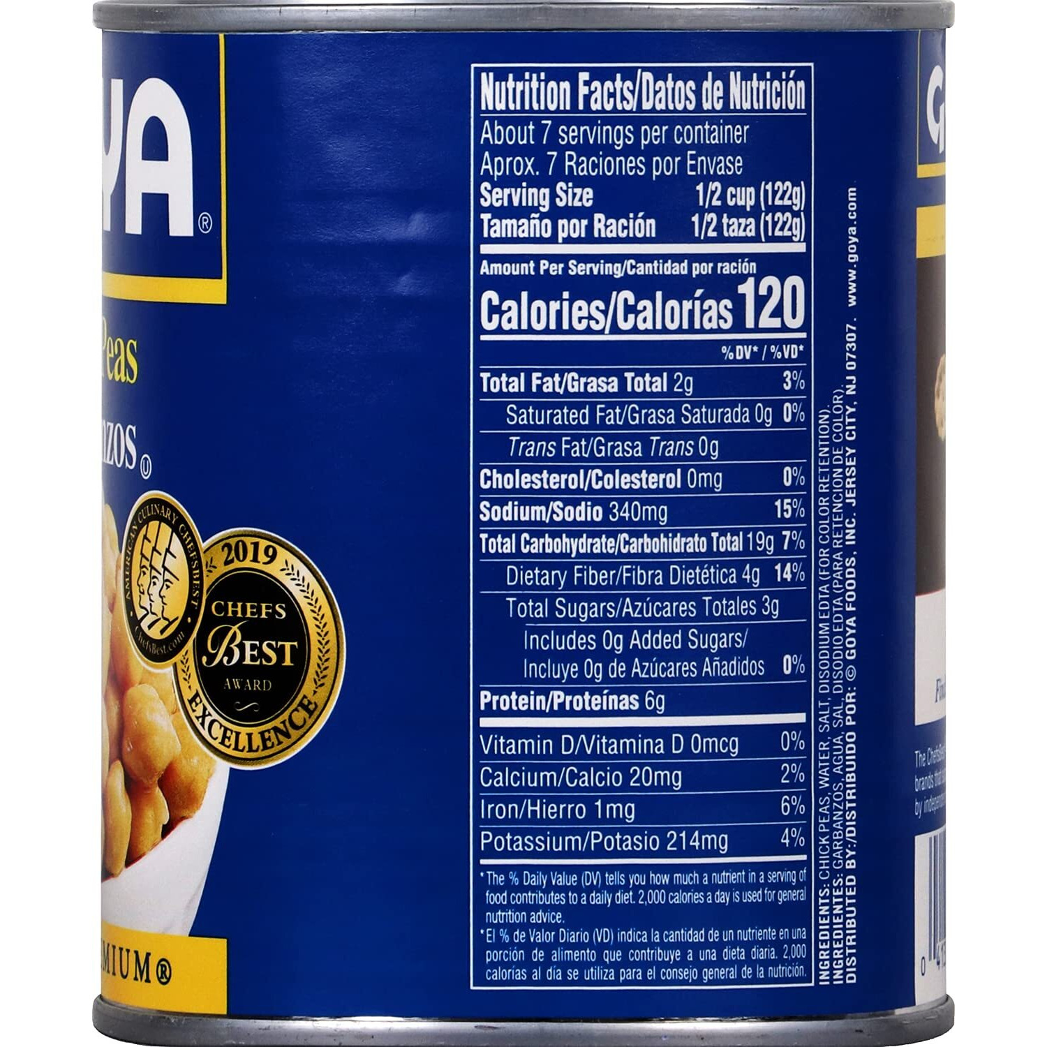 Goya Foods Chick Peas, Garbanzo Beans, 29 Ounce (Pack Of 12)