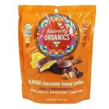 Heavenly Organics Almond Chocolate Honey Patties, Made With 100% Organic Cocoa And 100% Organic Raw White Honey Non-Gmo, Fair Trade, Kosher, Dairy & Gluten Free, No Sugar Added 12 Per Bag -3 Pack
