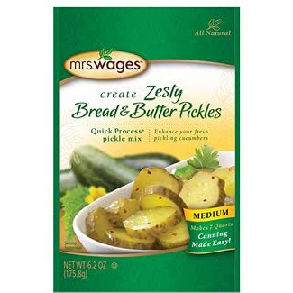 Mrs. Wages Zesty Bread & Butter Pickle Mix, 6.2 Oz (Pack Of 3)