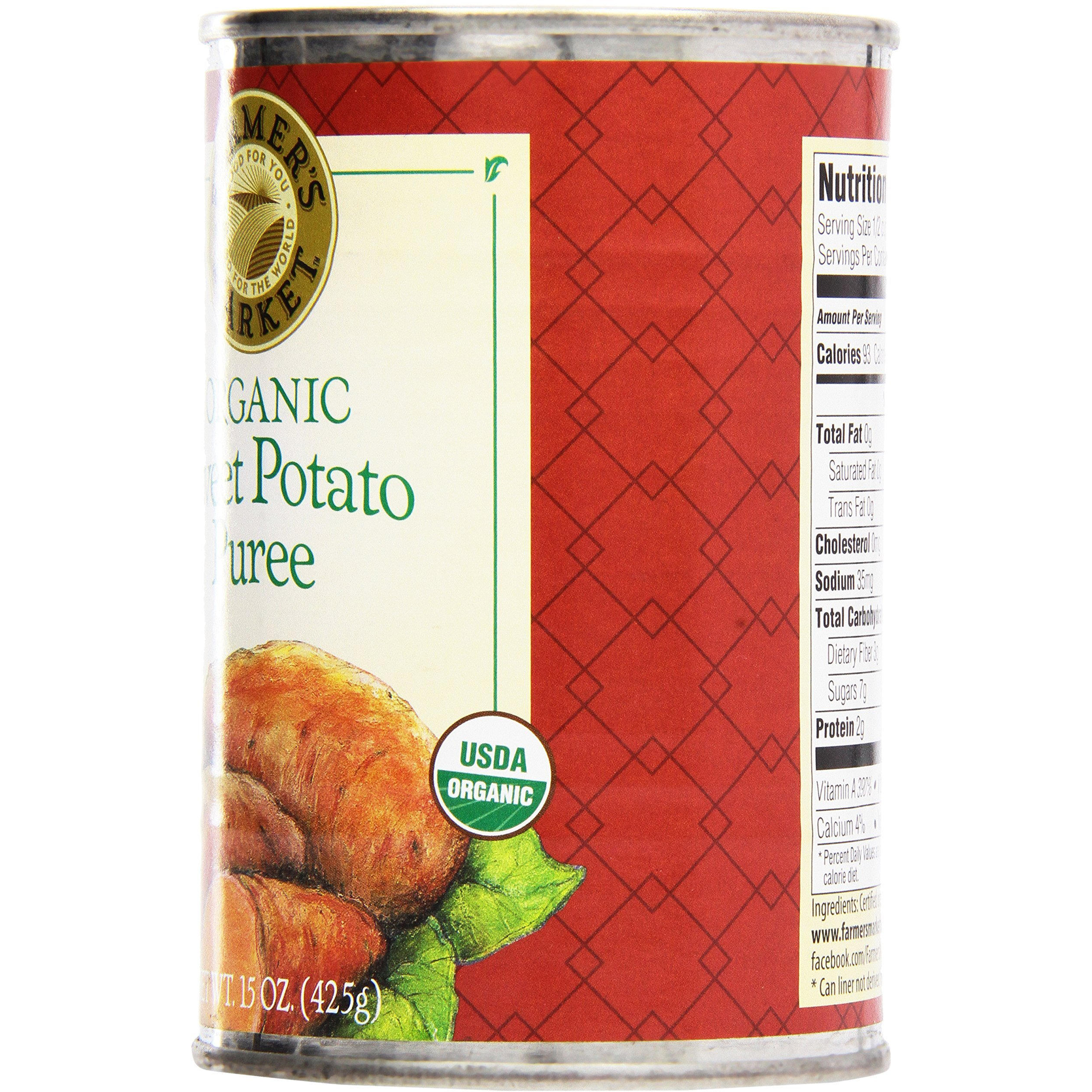 Farmer's Market Organic Sweet Potato Puree, 15 Oz