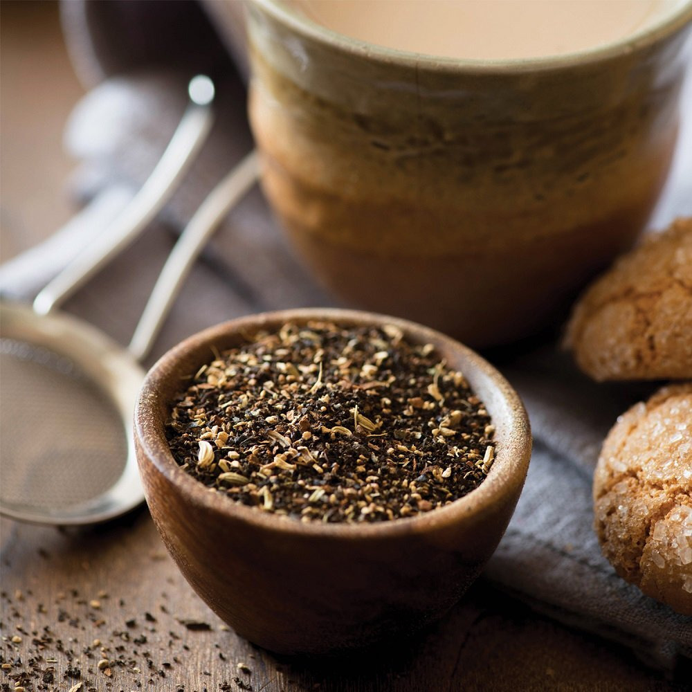 Frontier Co-Op Organic Chai Tea, 1-Pound Bulk, Robust Combination Of Black Tea & Spices, Great As Hot Tea & Crme Brulee