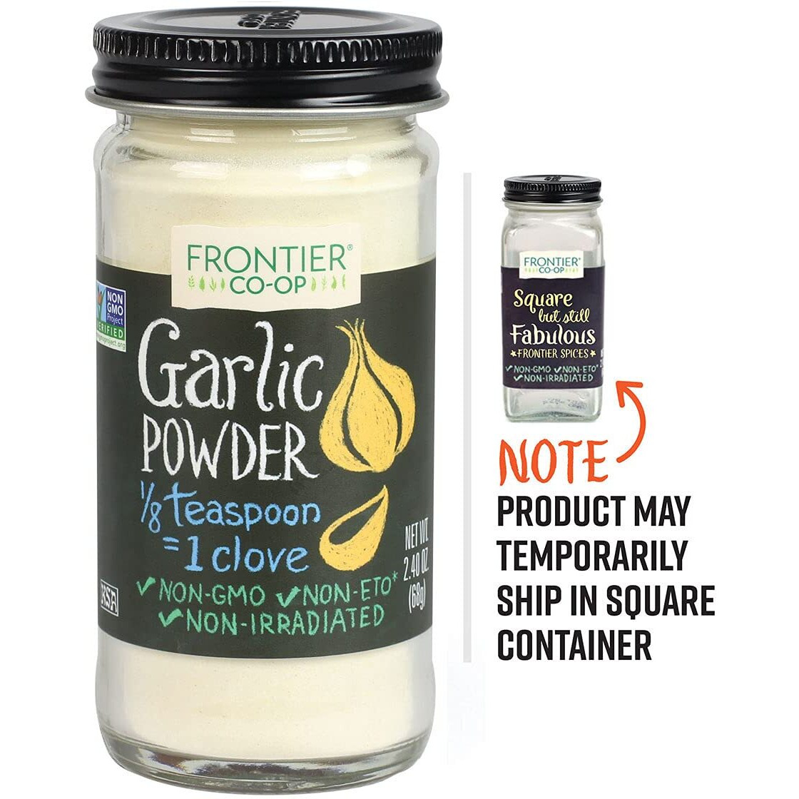Frontier Garlic Powder, 2.4-Ounce Bottle