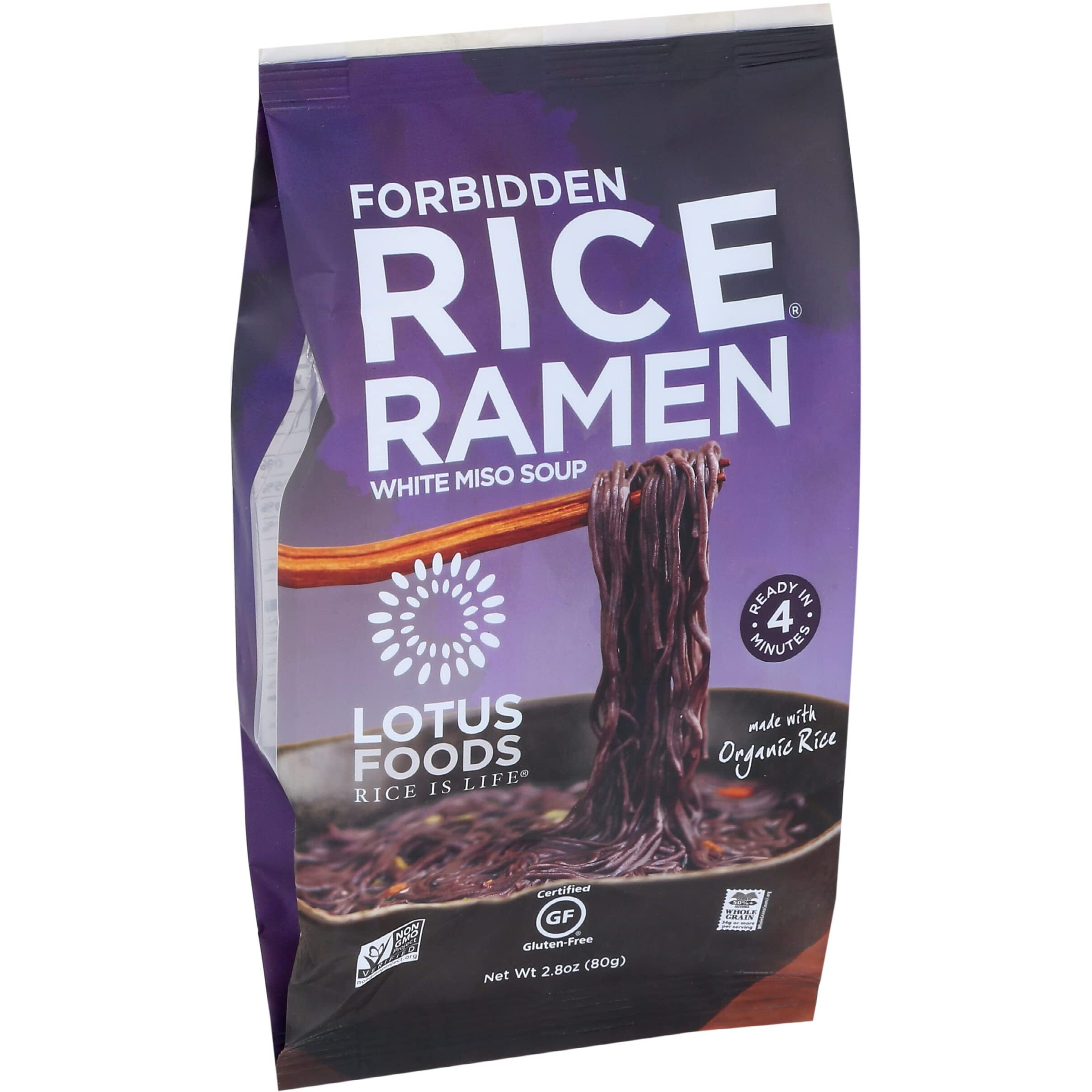 Lotus Foods Forbidden Rice Ramen With Miso Soup, 2.8 Oz