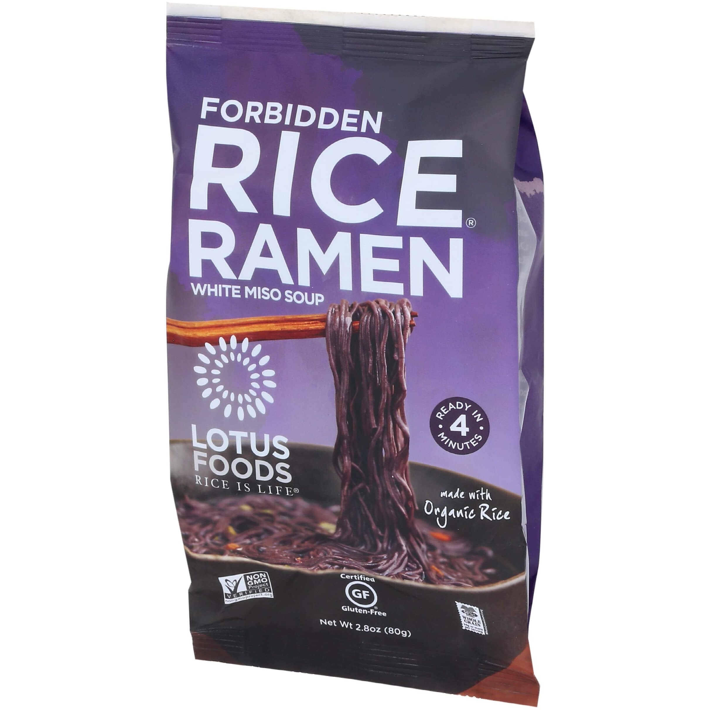 Lotus Foods Forbidden Rice Ramen With Miso Soup, 2.8 Oz
