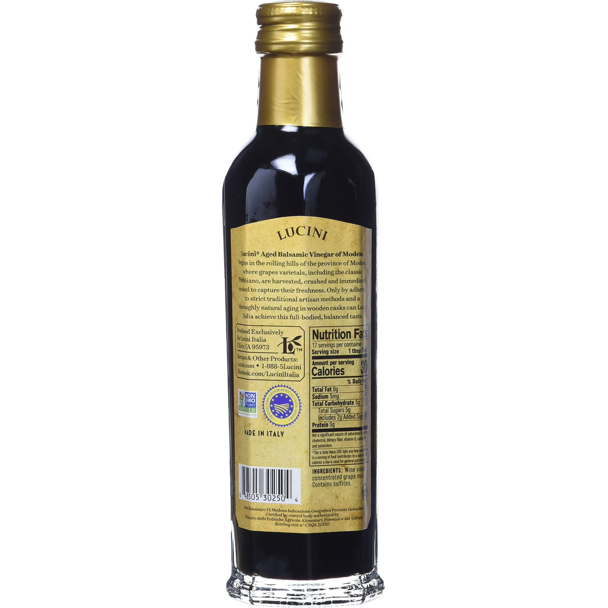 Lucini Aged Balsamic Vinegar Of Modena, 250Ml (Pack Of 1)