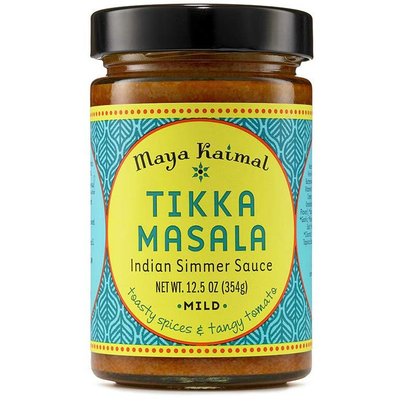 Maya Kaimal Tikka Masala Sauce, Mild Indian Simmer Sauce With Tomato And Garammasala Spices. Vegetarian, Gluten Free, 12.5 Oz